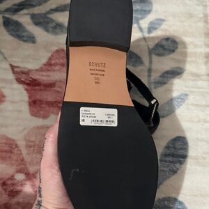 Schutz Black Leather Heels